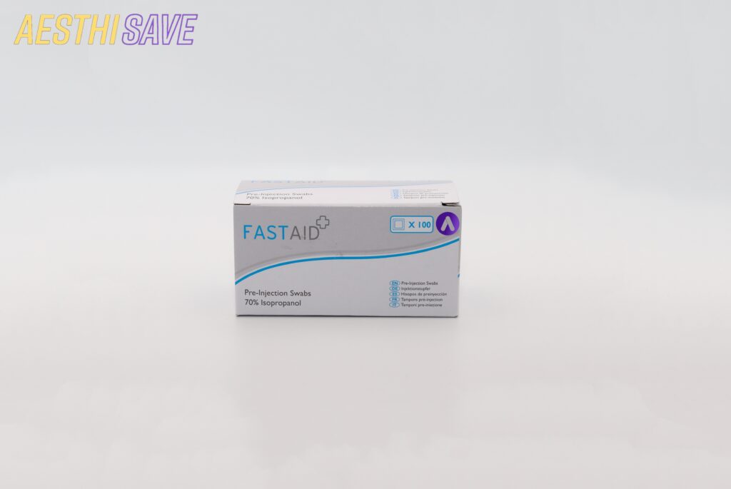 Fast Aid Pre Injection Swabs 70 Alcohol Wipes Aesthisave