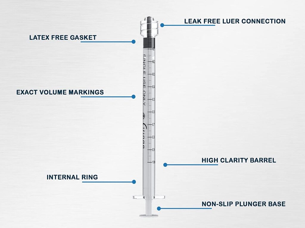 Ciringe 1 ml Syringe Luer Lock - Pack of 100 | Aesthisave