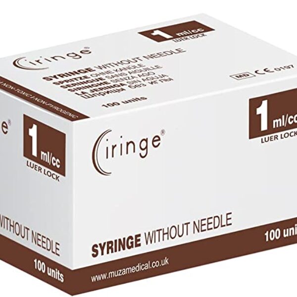 Ciringe 1 ml Syringe Luer Lock - Pack of 100