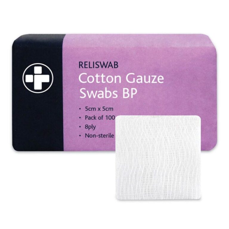 Reliswab cotton Gauze Swabs BP 100s Aesthisave