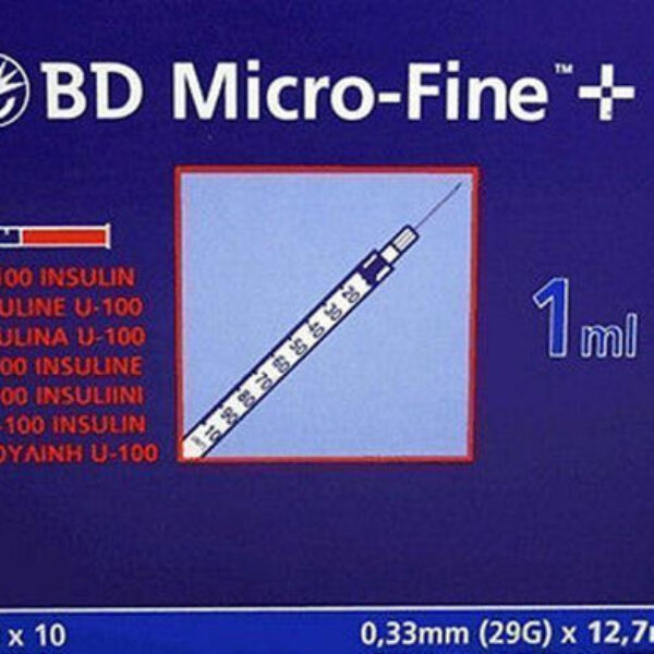 BD MicroFine + Plus 1ml U100 29G 12.7mm Insulin Needle